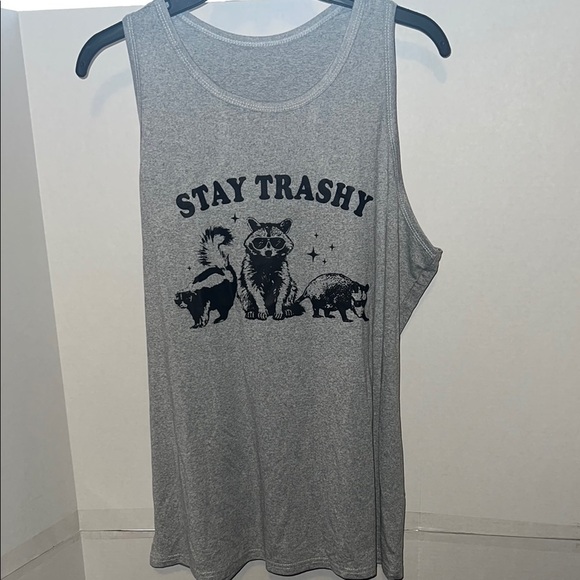 Gray Racer Back Tank Top NWOT - Picture 1 of 3
